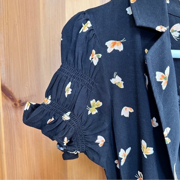 Urban Outfitters Spring Day Butterfly MIDI Wrap Dress - Picture 6 of 15